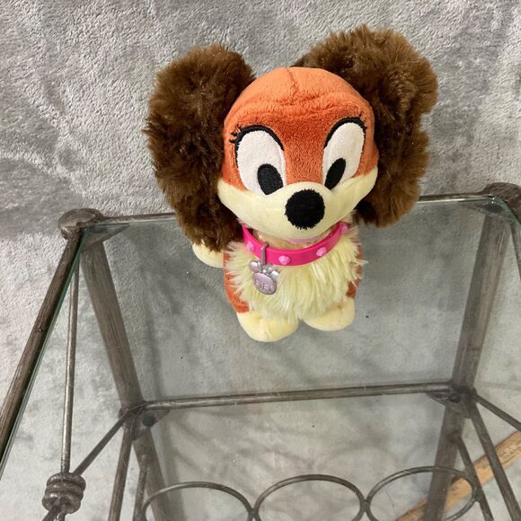 Disney Store Fifi the Pekingese Minnie Mouse's Pet Dog plush 6” brown - Picture 2 of 8